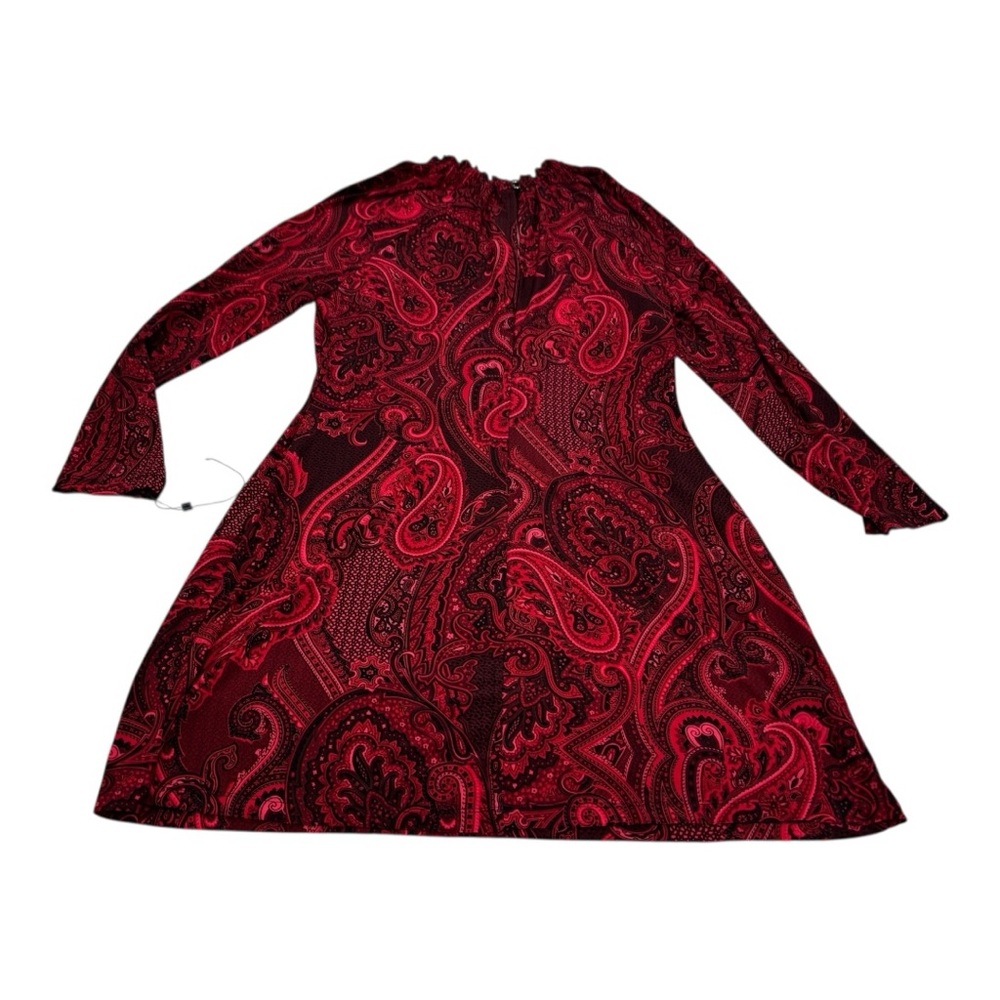 NWOT Elegant Red Paisley Size 8 Tommy Hilfiger Dress - Picture 10 of 11